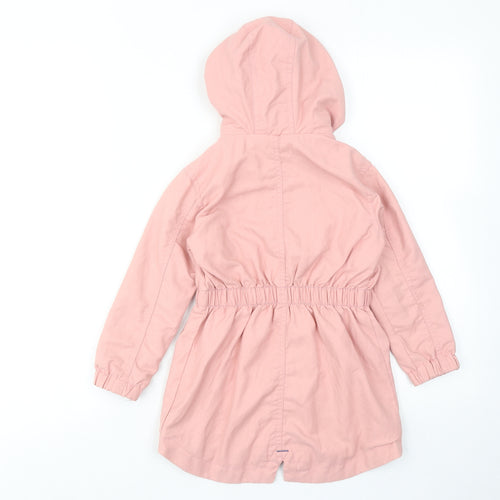 KIKI KOKO Girls Pink Rain Coat Coat Size 2-3 Years Zip
