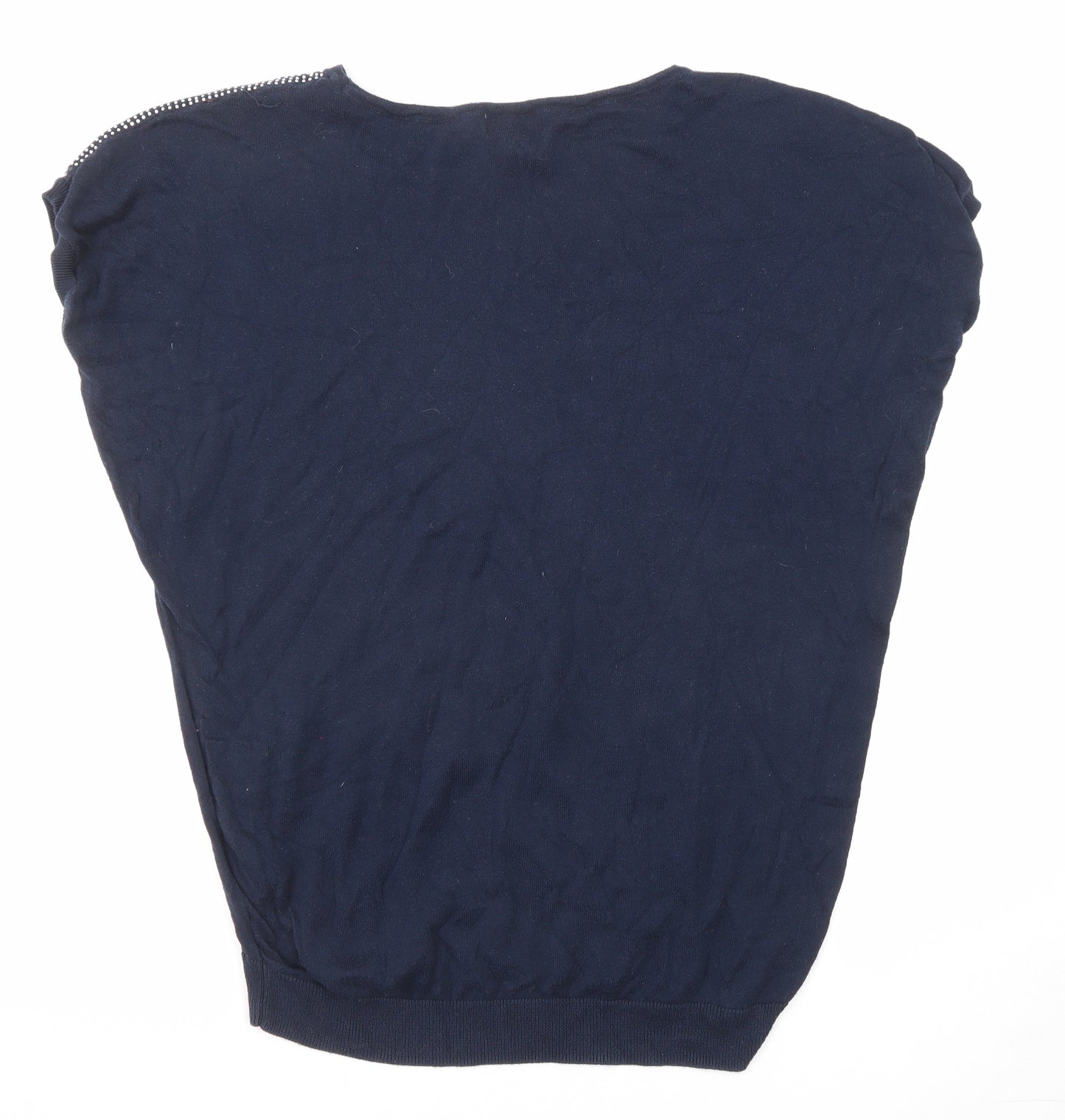 NEXT Womens Blue Round Neck Cotton Pullover Jumper Size 12
