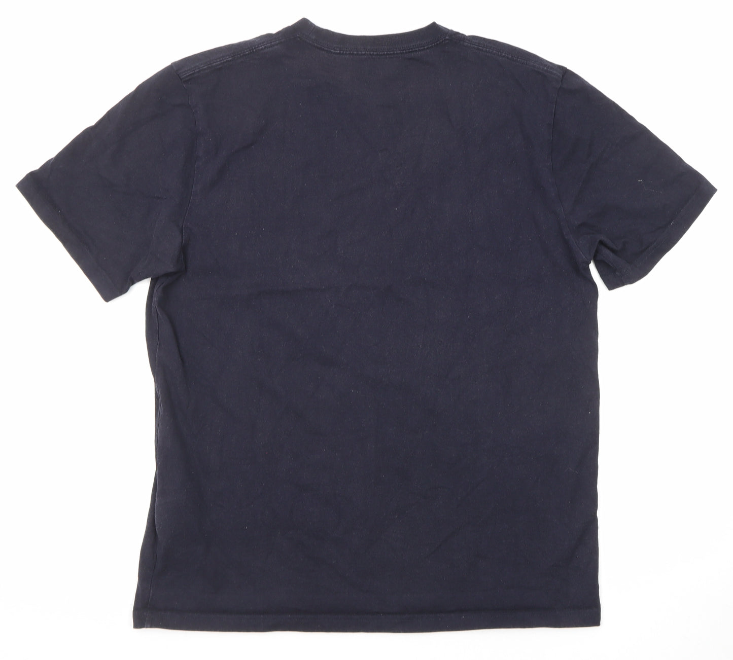 Carhartt Mens Blue Cotton T-Shirt Size L Round Neck