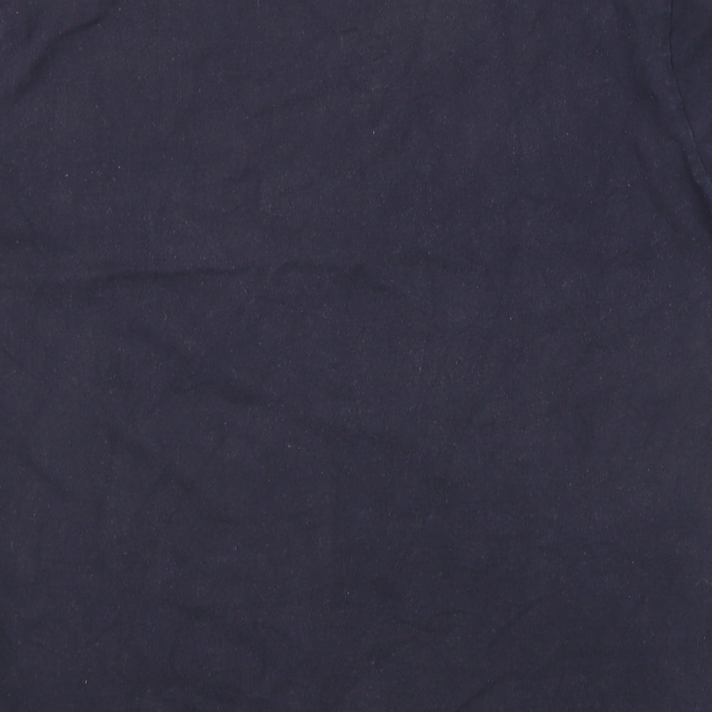 Carhartt Mens Blue Cotton T-Shirt Size L Round Neck