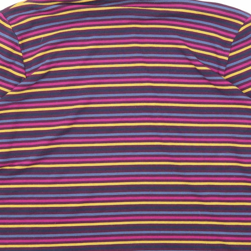 Emreco Womens Multicoloured Striped Polyester Pullover Sweatshirt Size 18 Pullover