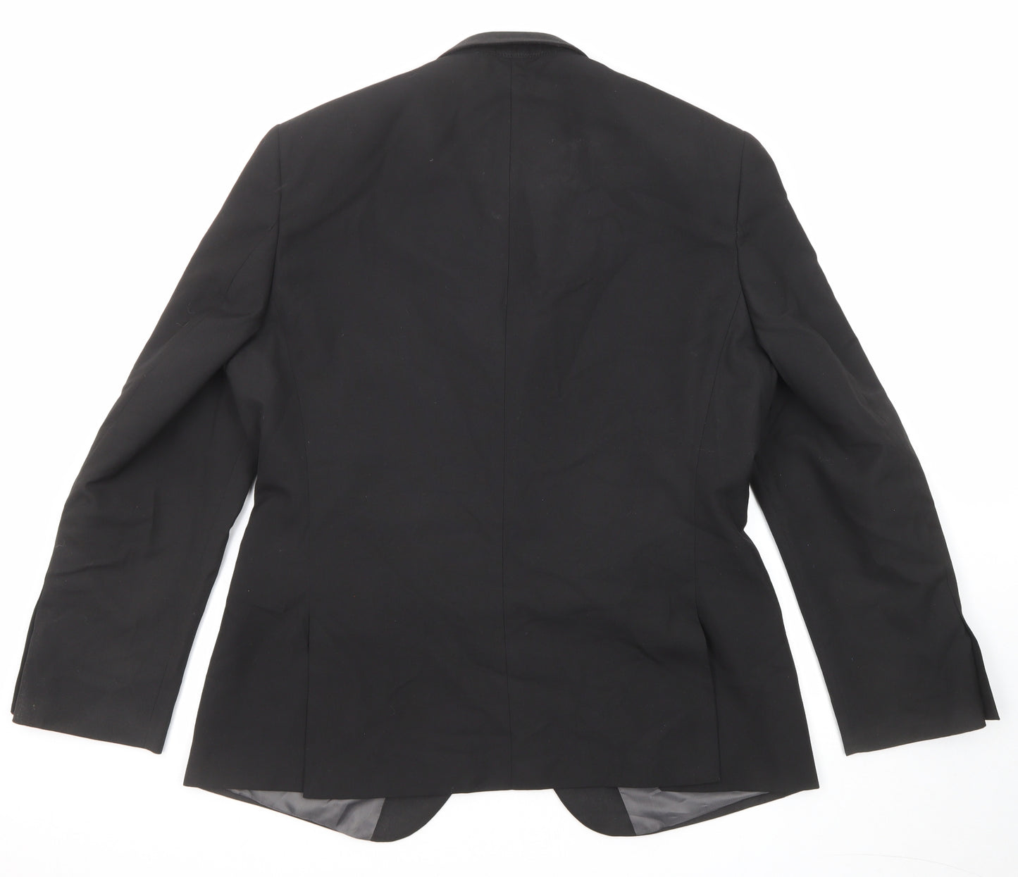 NEXT Mens Black Polyester Jacket Suit Jacket Size 42 Regular