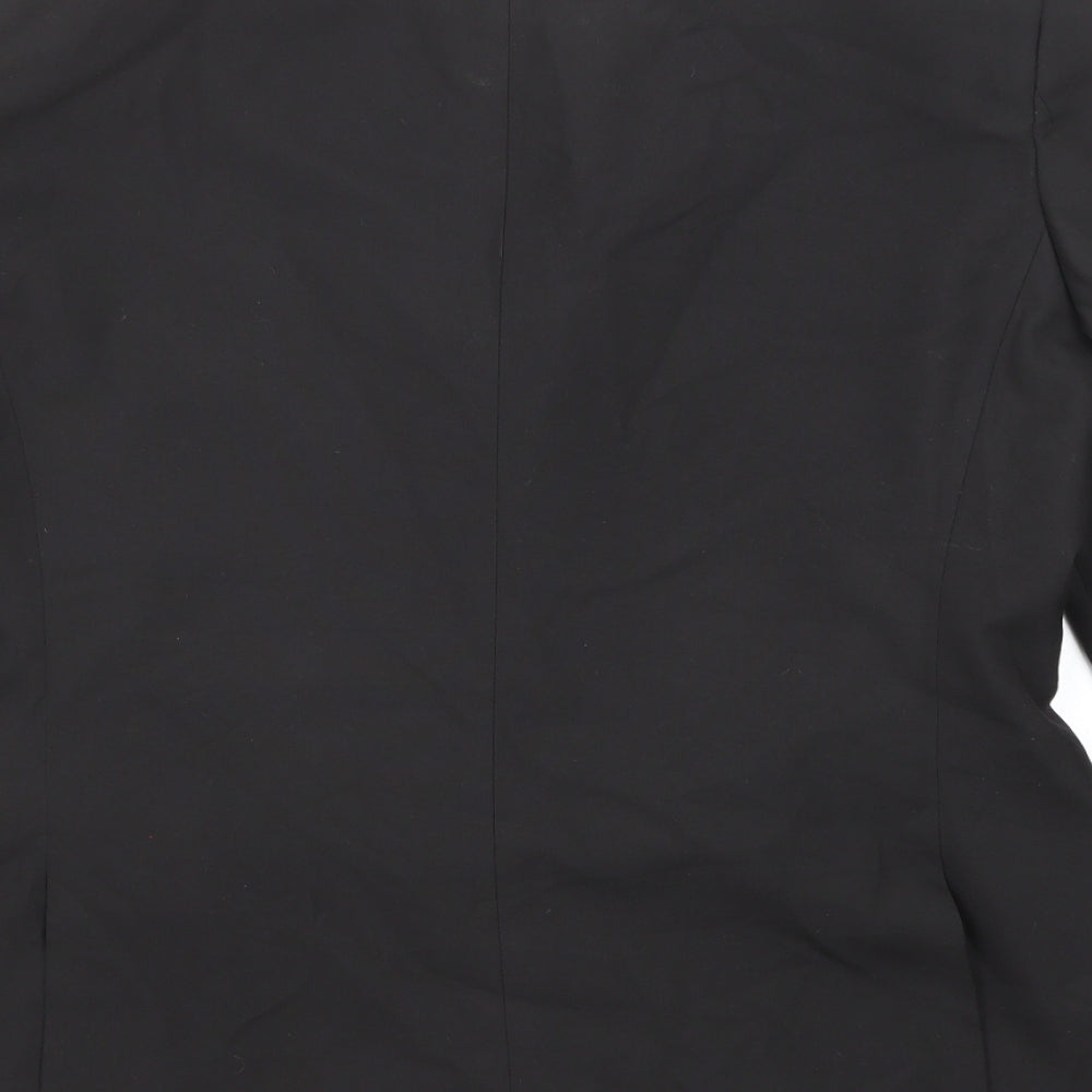 NEXT Mens Black Polyester Jacket Suit Jacket Size 42 Regular