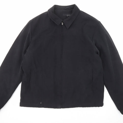 Fox Hole Mens Black Jacket Size L Zip