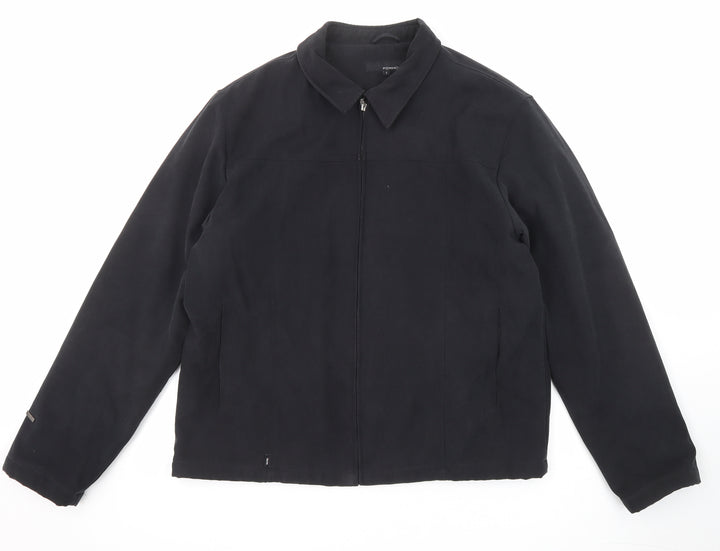Fox Hole Mens Black Jacket Size L Zip