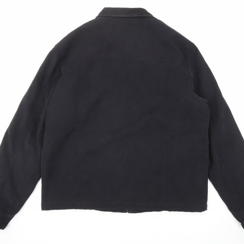 Fox Hole Mens Black Jacket Size L Zip