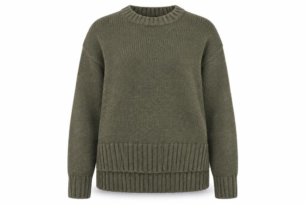 New Look Girls Green Round Neck Acrylic Pullover Jumper Size 12-13 Years Pullover