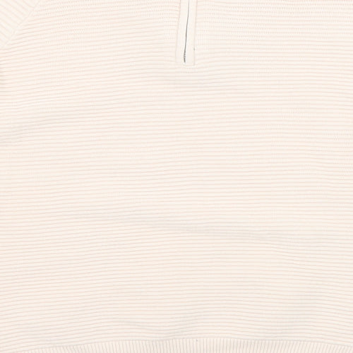 Amara Womens Pink Round Neck Cotton Pullover Jumper Size 16