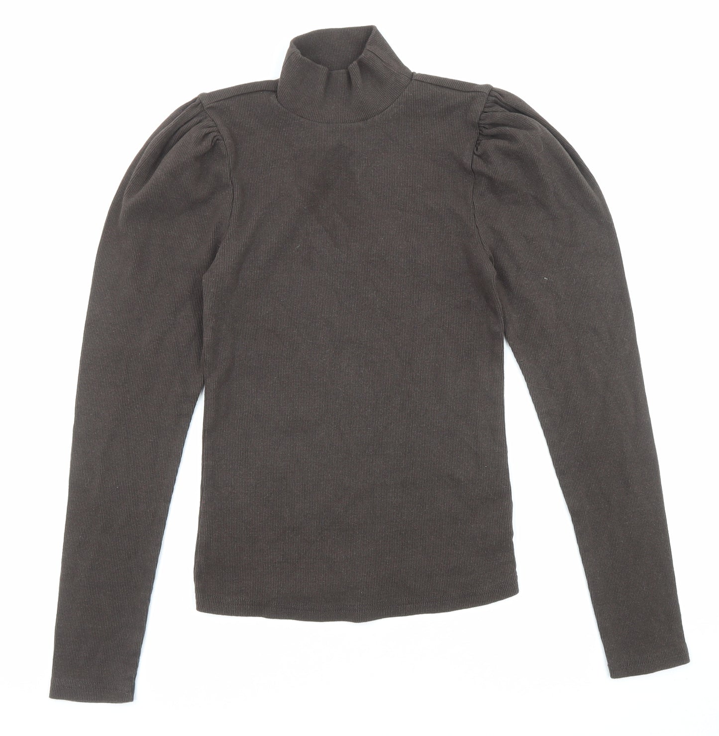 Gap Womens Brown High Neck Cotton Pullover Jumper Size S