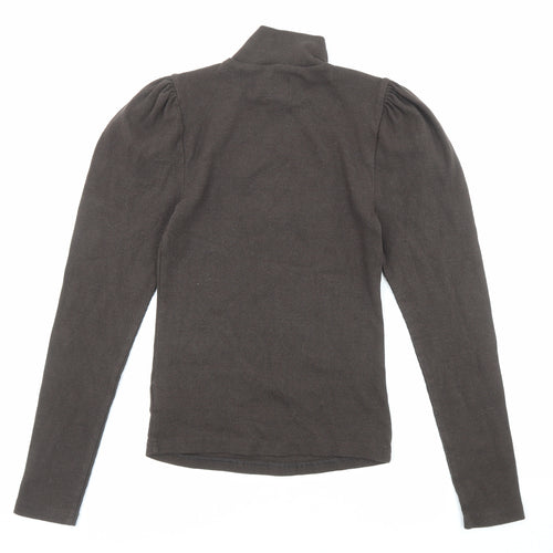 Gap Womens Brown High Neck Cotton Pullover Jumper Size S