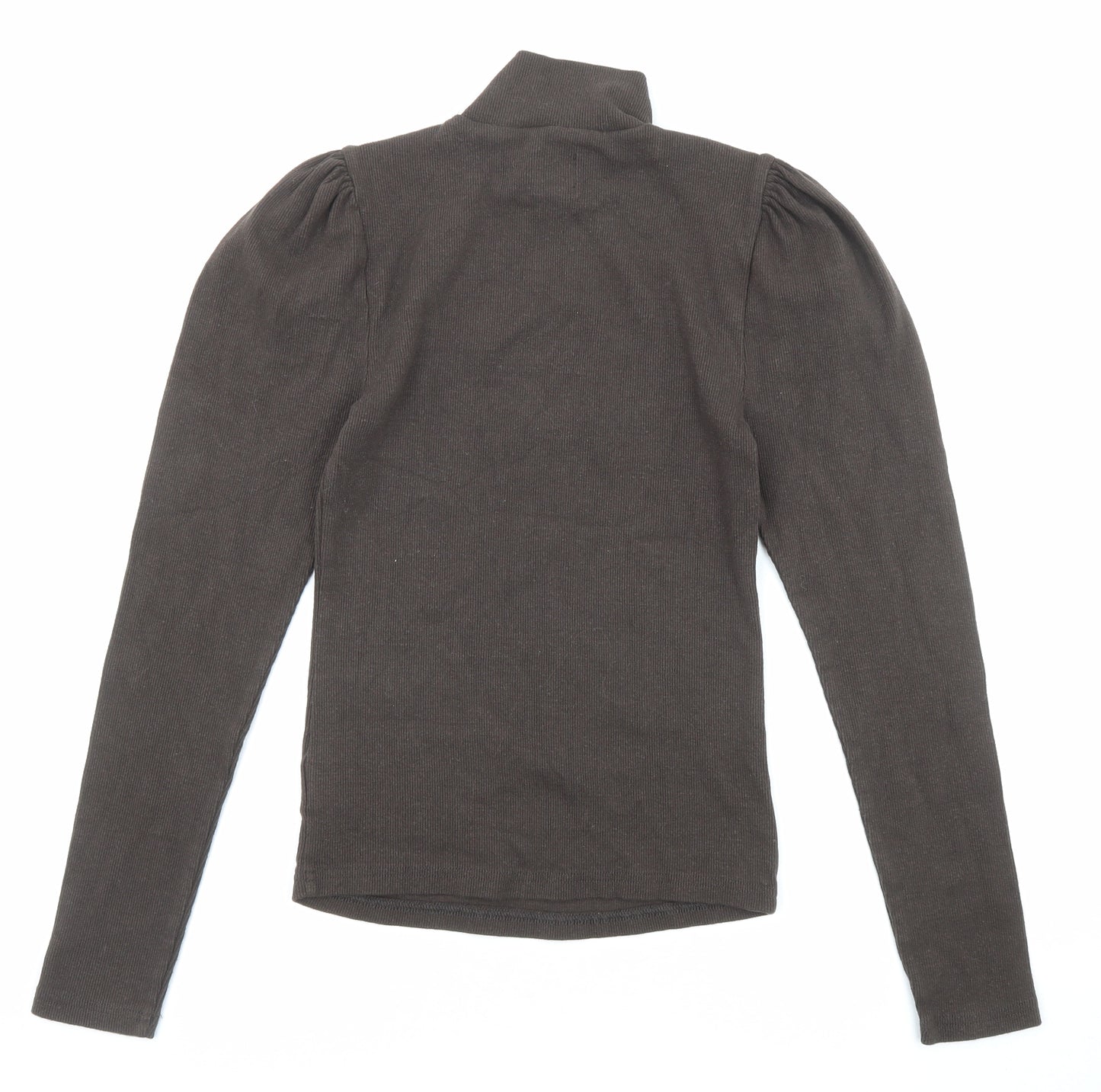 Gap Womens Brown High Neck Cotton Pullover Jumper Size S