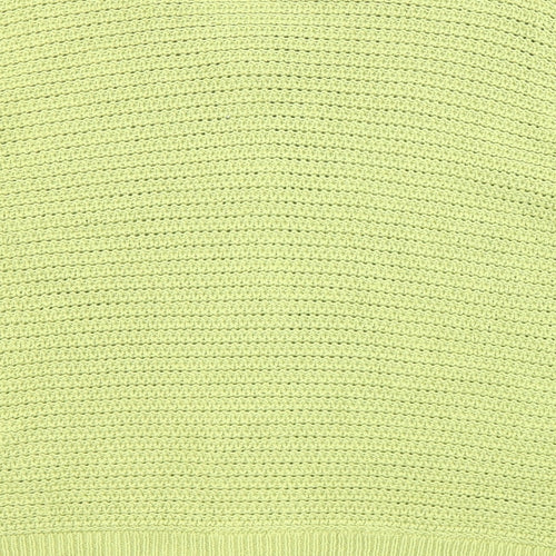 Ange Womens Green Round Neck Cotton Cardigan Jumper Size M - Size M-L