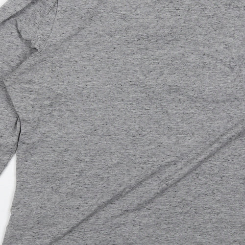 Marks and Spencer Womens Grey Acrylic Basic T-Shirt Size 18 Round Neck