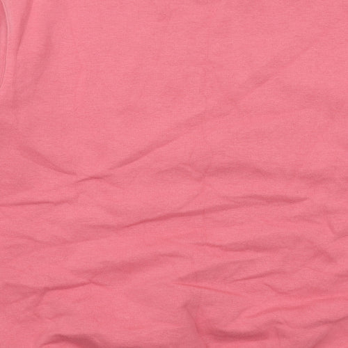 Cotton Traders Womens Pink Cotton Pullover Sweatshirt Size S Pullover