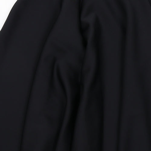 ASOS Womens Black Polyester Swing Skirt Size 10 Zip