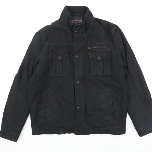 Levi's Mens Black Jacket Size L Zip