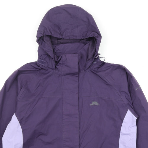 Trespass Womens Purple Windbreaker Jacket Size XL Zip