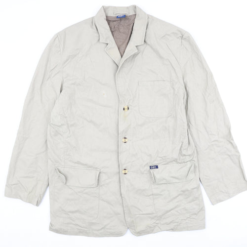 Cotton Traders Mens Beige Jacket Size XL Button