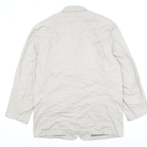 Cotton Traders Mens Beige Jacket Size XL Button