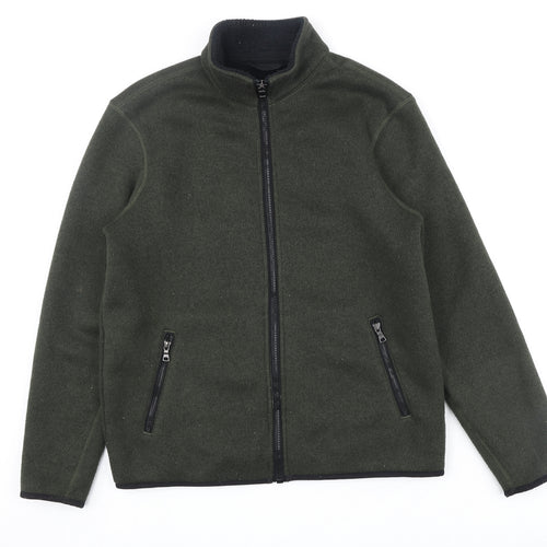 Marks and Spencer Mens Green Jacket Size M Zip