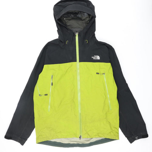 The North Face Mens Green Windbreaker Jacket Size L Zip