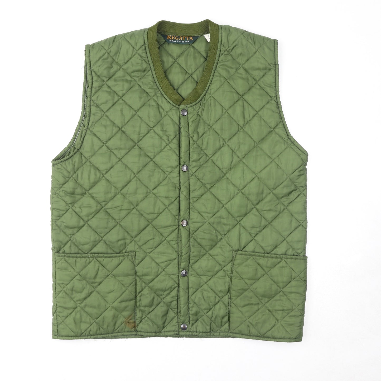 Regatta Mens Green Gilet Jacket Size L Snap