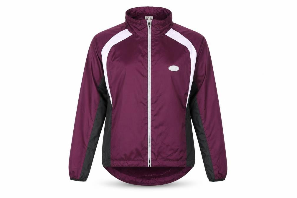 Crane Sports Womens Purple Windbreaker Jacket Size 12 Zip