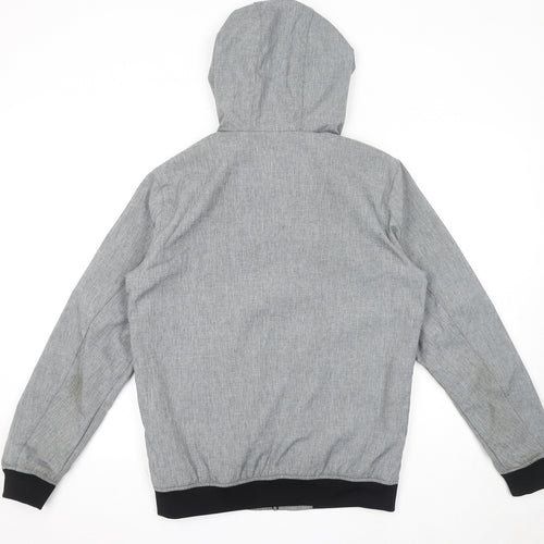 JACK & JONES Mens Grey Jacket Size S Zip