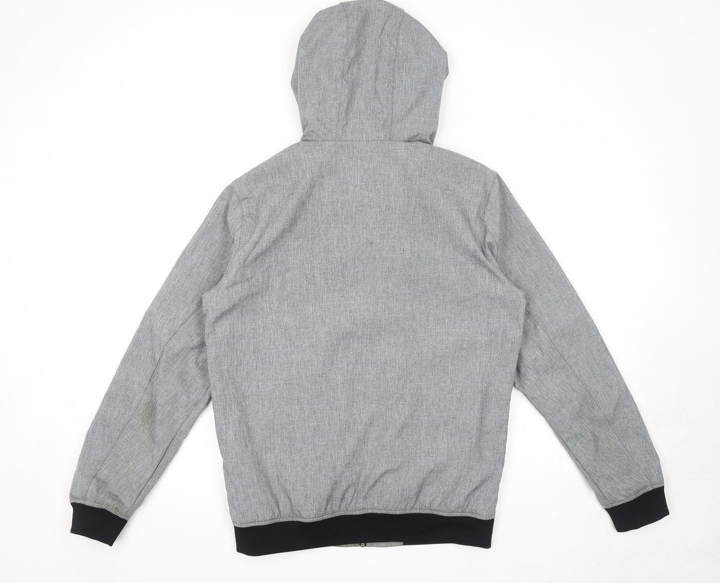 JACK & JONES Mens Grey Jacket Size S Zip