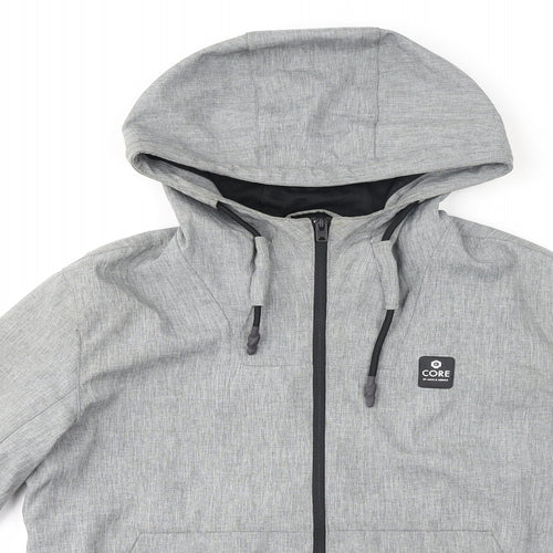 JACK & JONES Mens Grey Jacket Size S Zip
