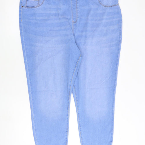 George Womens Blue Cotton Jegging Jeans Size 22 Regular