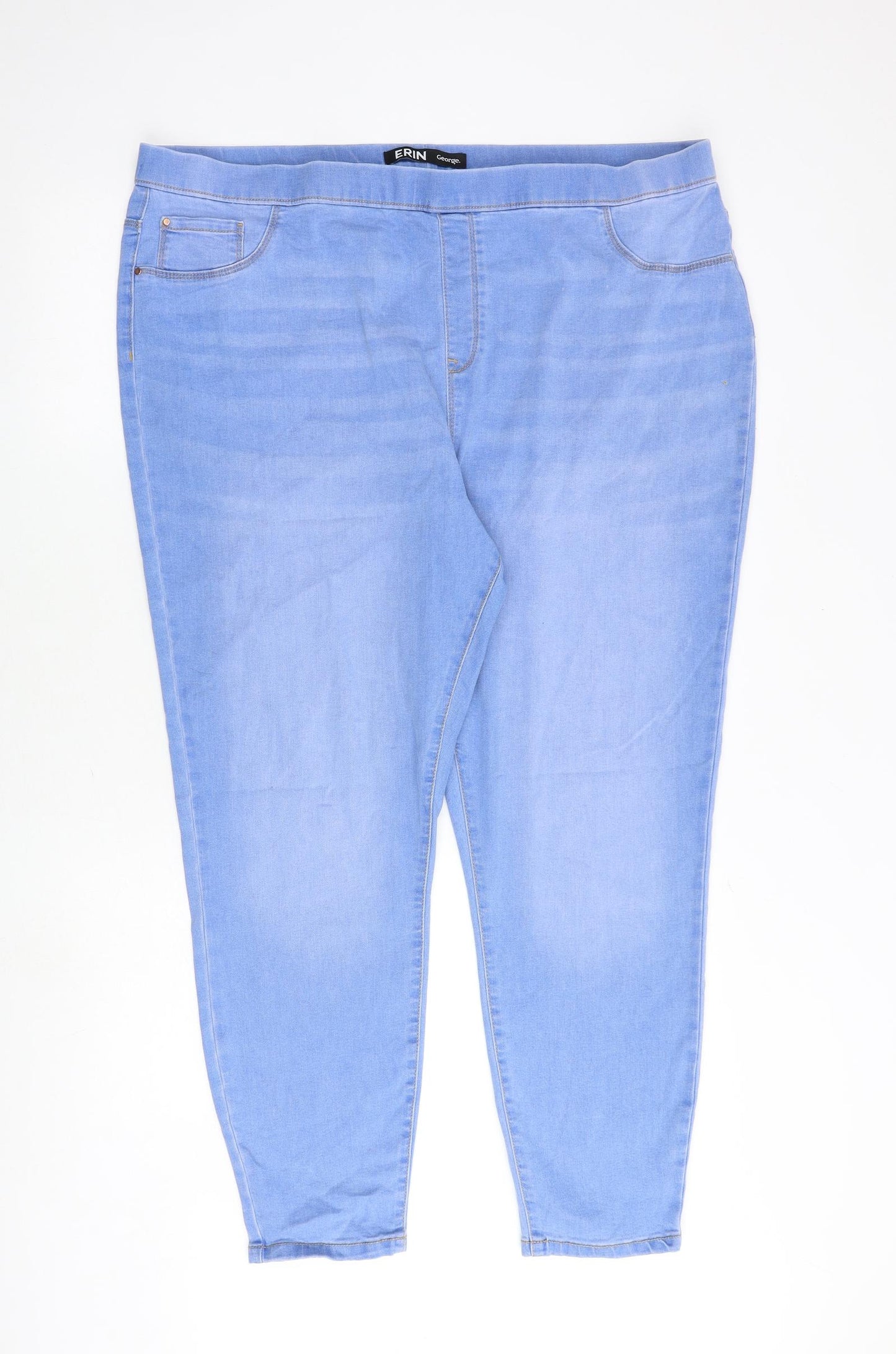 George Womens Blue Cotton Jegging Jeans Size 22 Regular