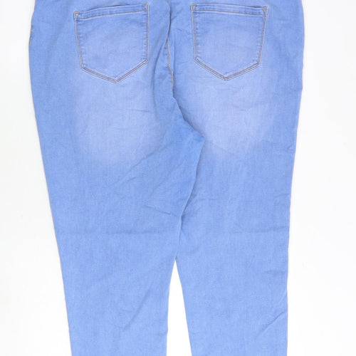 George Womens Blue Cotton Jegging Jeans Size 22 Regular
