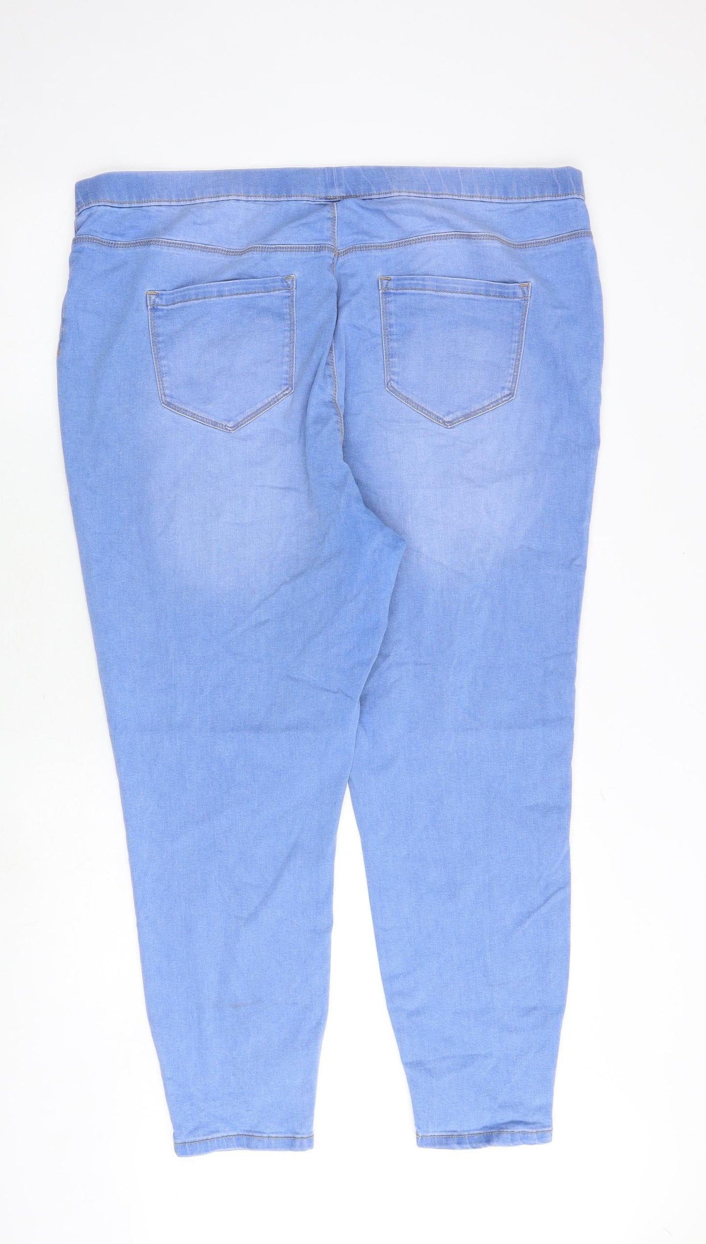 George Womens Blue Cotton Jegging Jeans Size 22 Regular