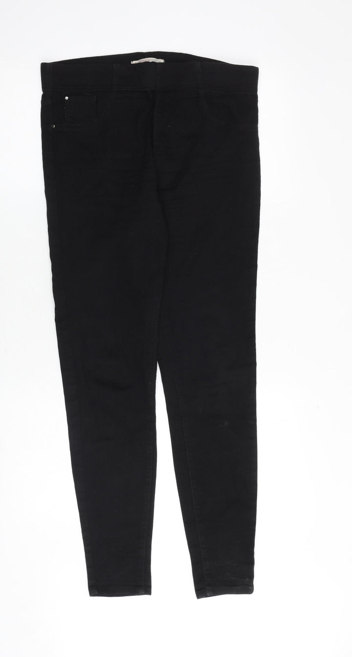 Papaya Womens Black Cotton Jegging Jeans Size 10 Regular