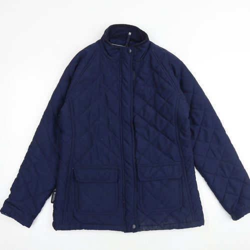 Mountain Warehouse Womens Blue Quilted Jacket Size 10 Zip