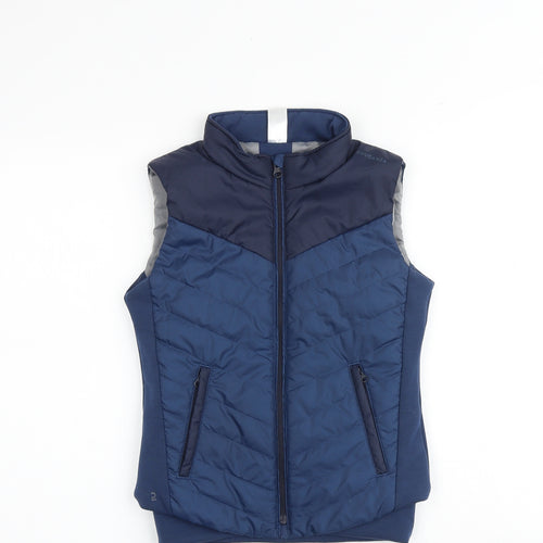 DECATHLON Boys Blue Gilet Jacket Size 8-9 Years Zip