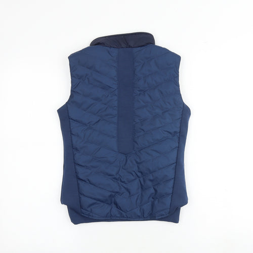 DECATHLON Boys Blue Gilet Jacket Size 8-9 Years Zip