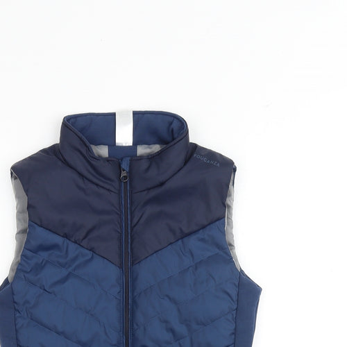 DECATHLON Boys Blue Gilet Jacket Size 8-9 Years Zip