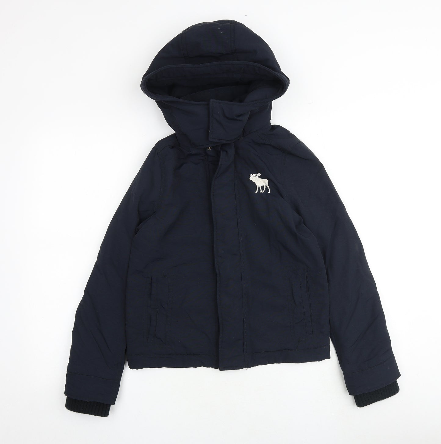 Abercrombie & Fitch Boys Blue Jacket Size L Zip