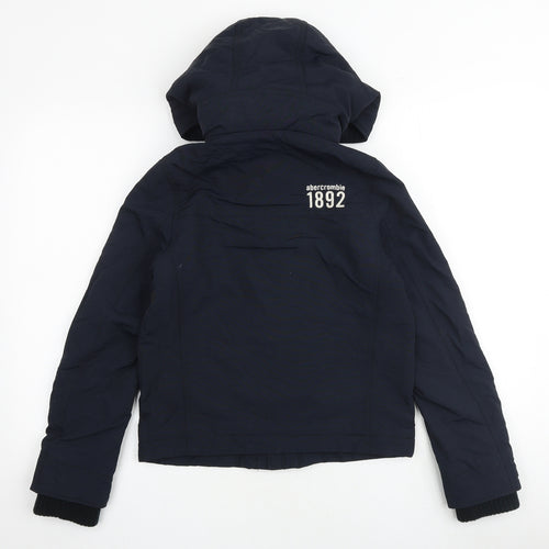 Abercrombie & Fitch Boys Blue Jacket Size L Zip
