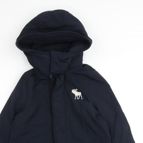Abercrombie & Fitch Boys Blue Jacket Size L Zip