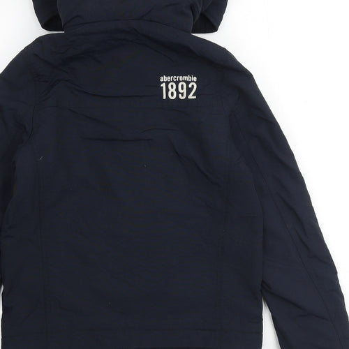 Abercrombie & Fitch Boys Blue Jacket Size L Zip