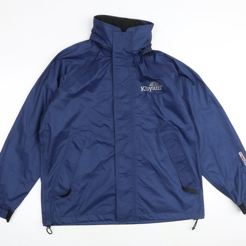 Khyam Mens Blue Windbreaker Jacket Size M Zip