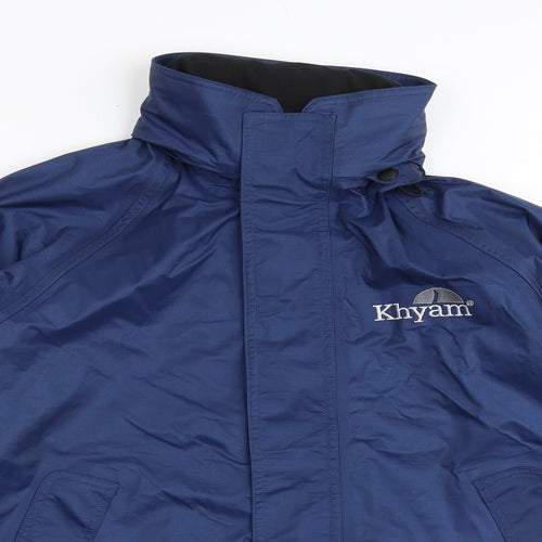 Khyam Mens Blue Windbreaker Jacket Size M Zip