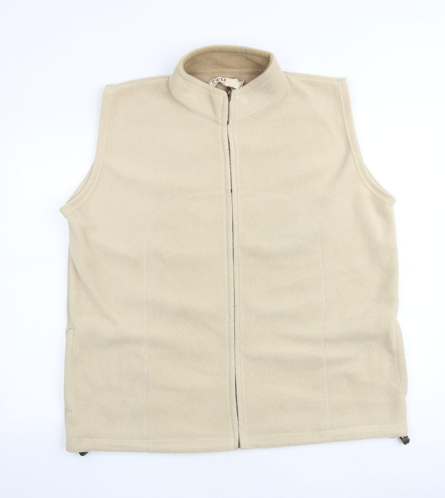 EWM Womens Beige Gilet Jacket Size XL Zip