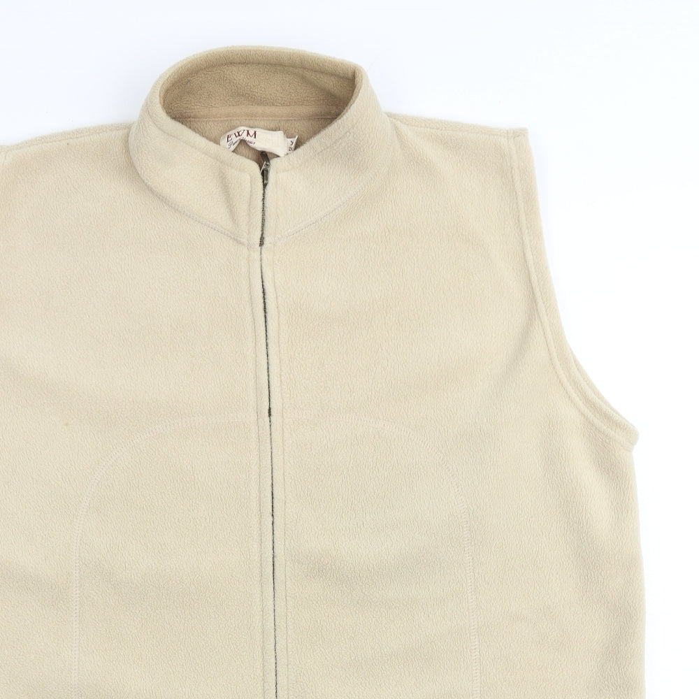 EWM Womens Beige Gilet Jacket Size XL Zip