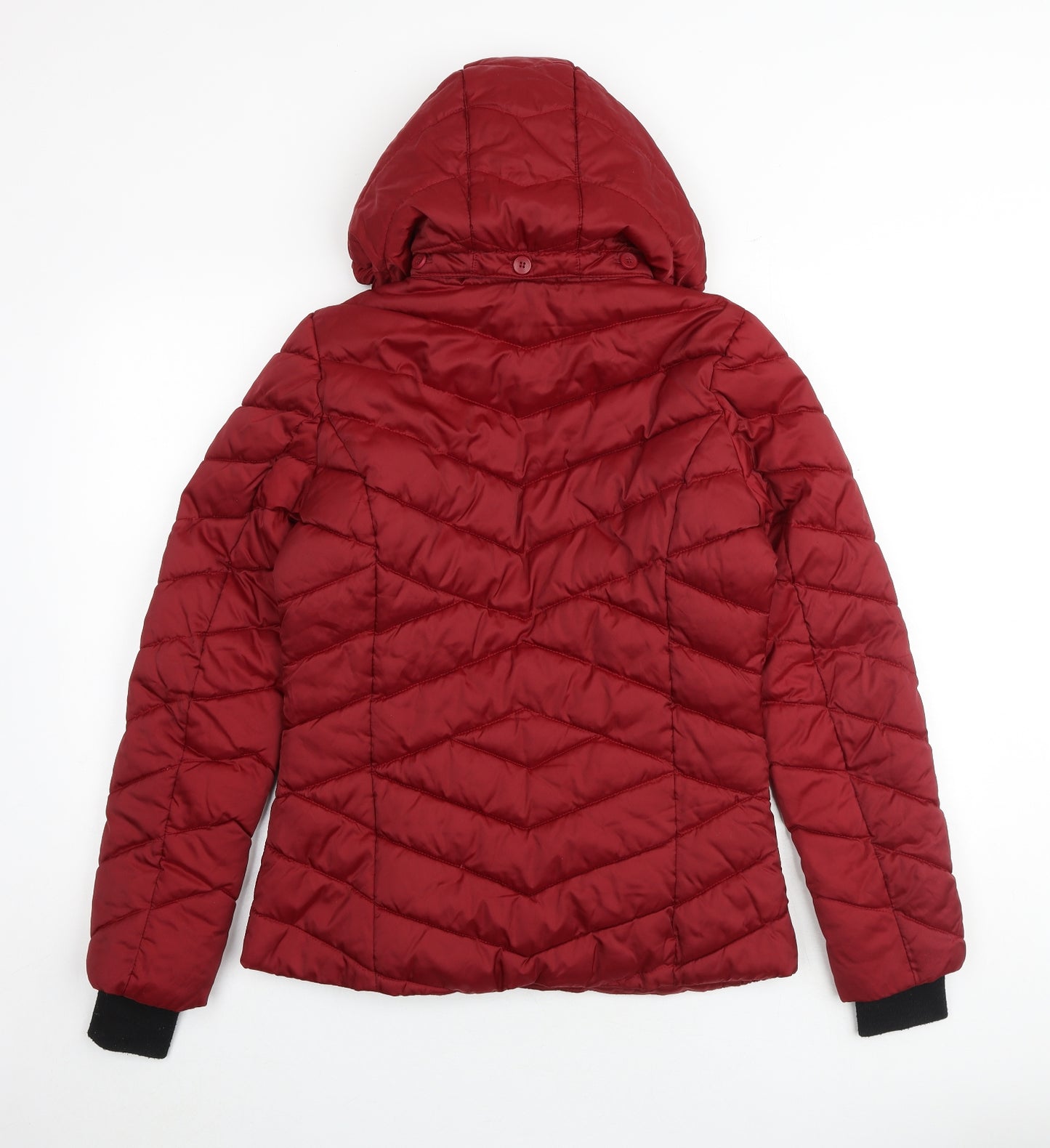 HFX Womens Red Quilted Jacket Size S Zip