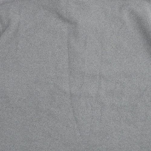 The North Face Mens Grey Geometric Polyester Pullover Sweatshirt Size 2XL Zip