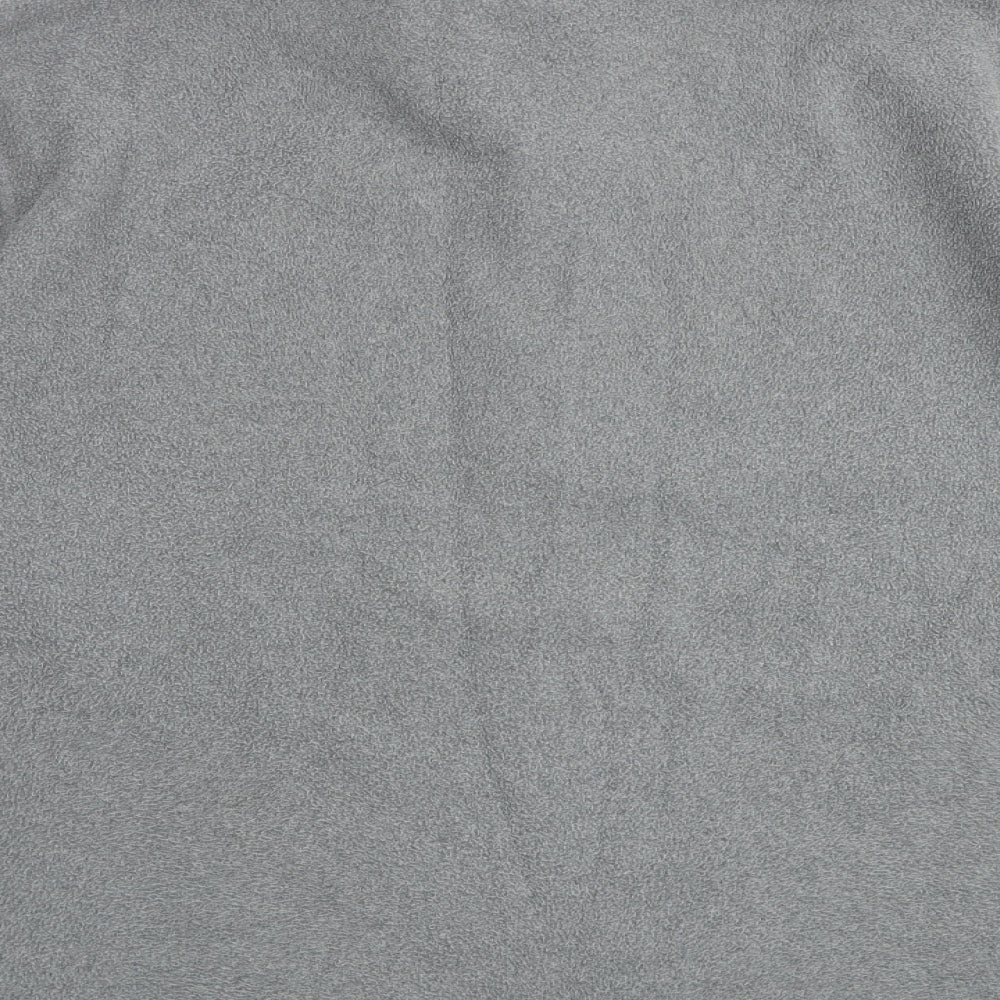 The North Face Mens Grey Geometric Polyester Pullover Sweatshirt Size 2XL Zip